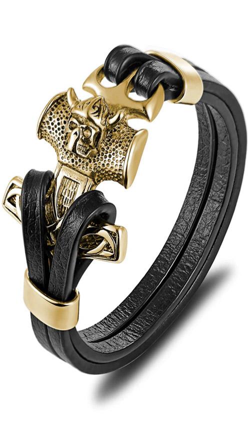 Bracelet Homme Viking (Cuir)