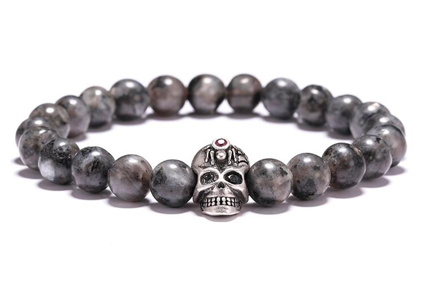 Bracelet Crâne Diable (Perles)