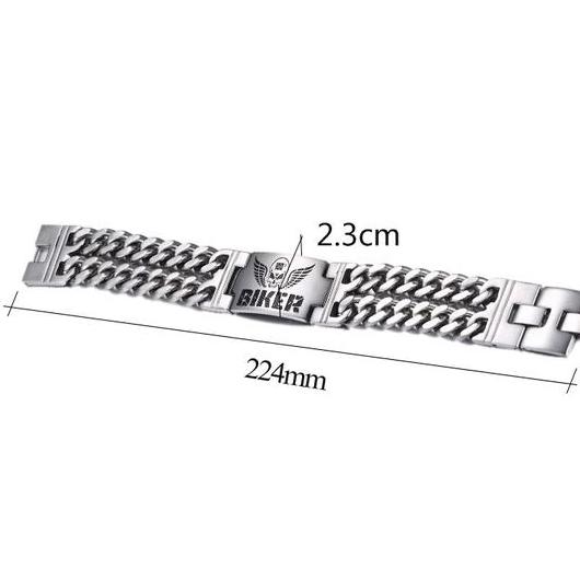 Bracelet Biker Homme (Acier)