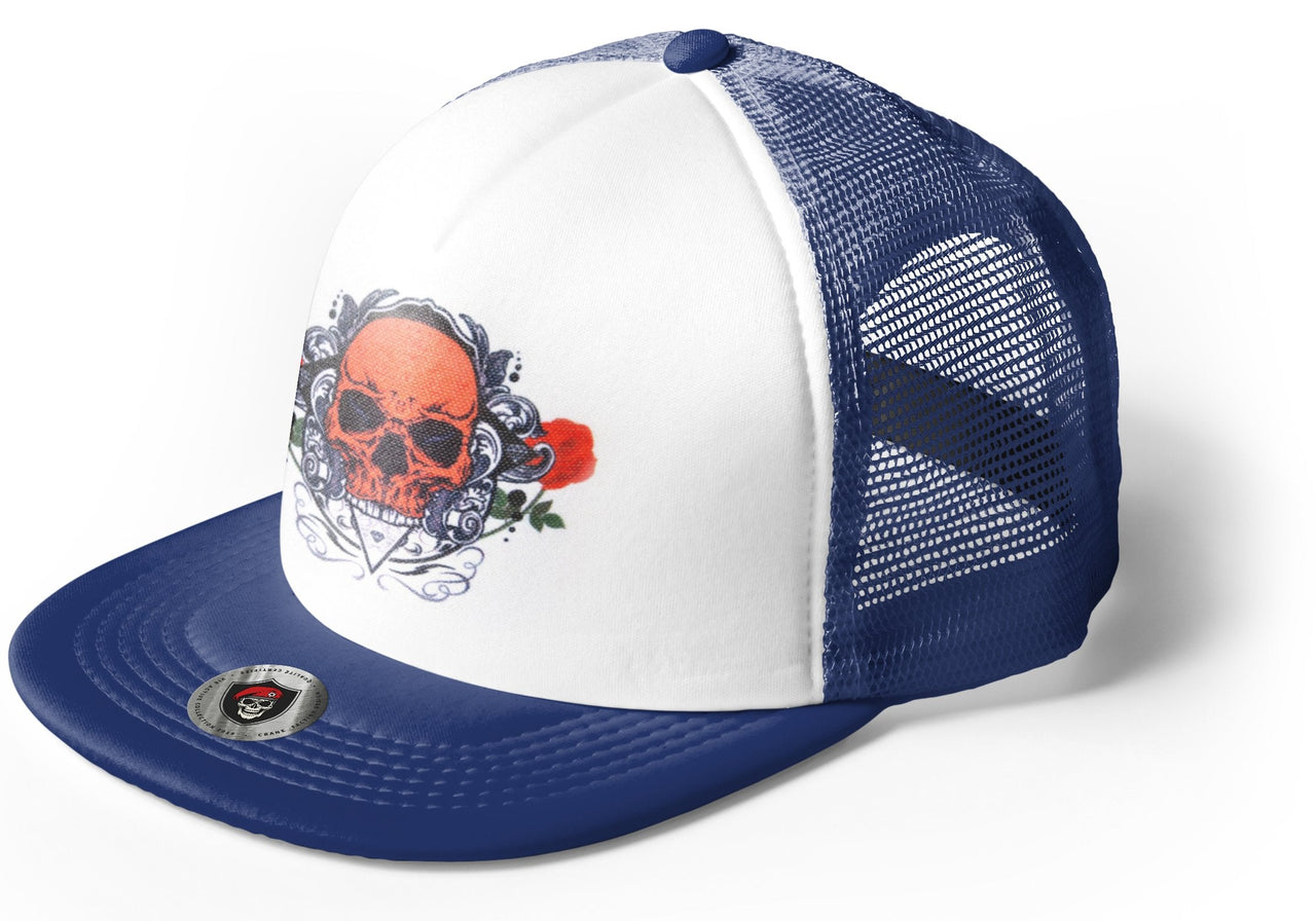 Casquette Tête de Mort </br> Fleurs