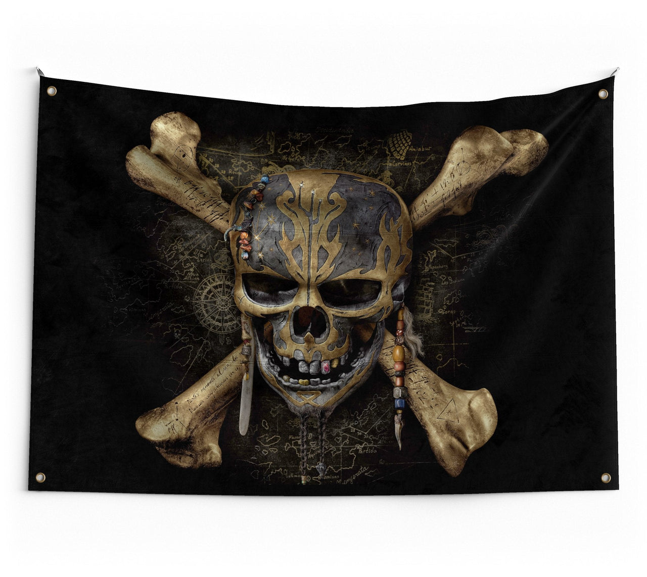 Drapeau Tête de Mort <br/> Qui Fait Peur