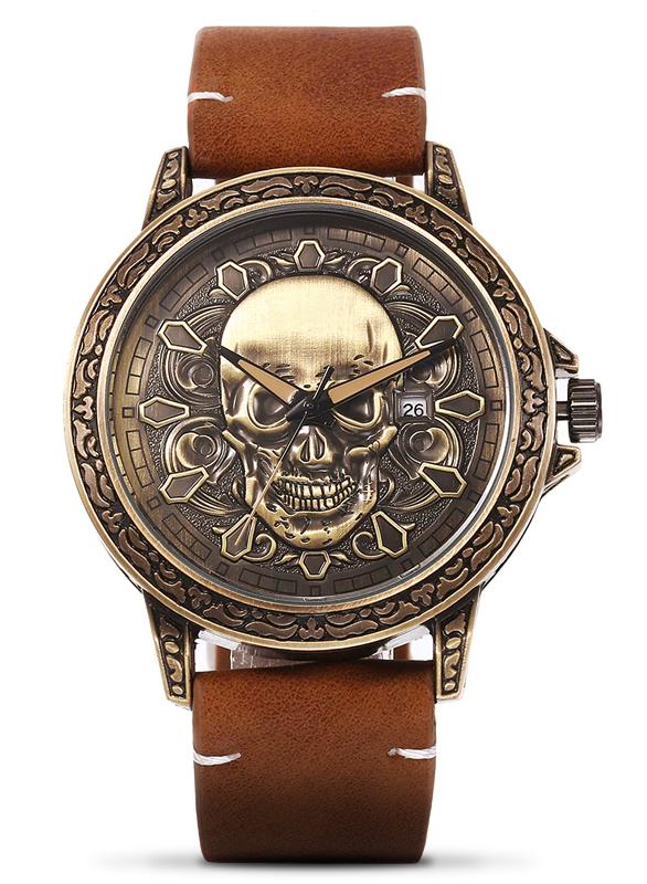 Montre Tête de Mort Homme