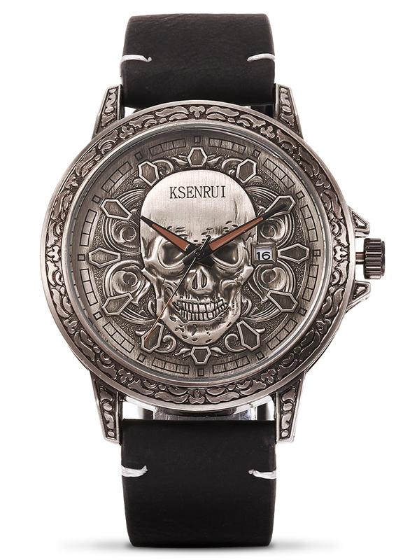 Montre Tête de Mort Homme