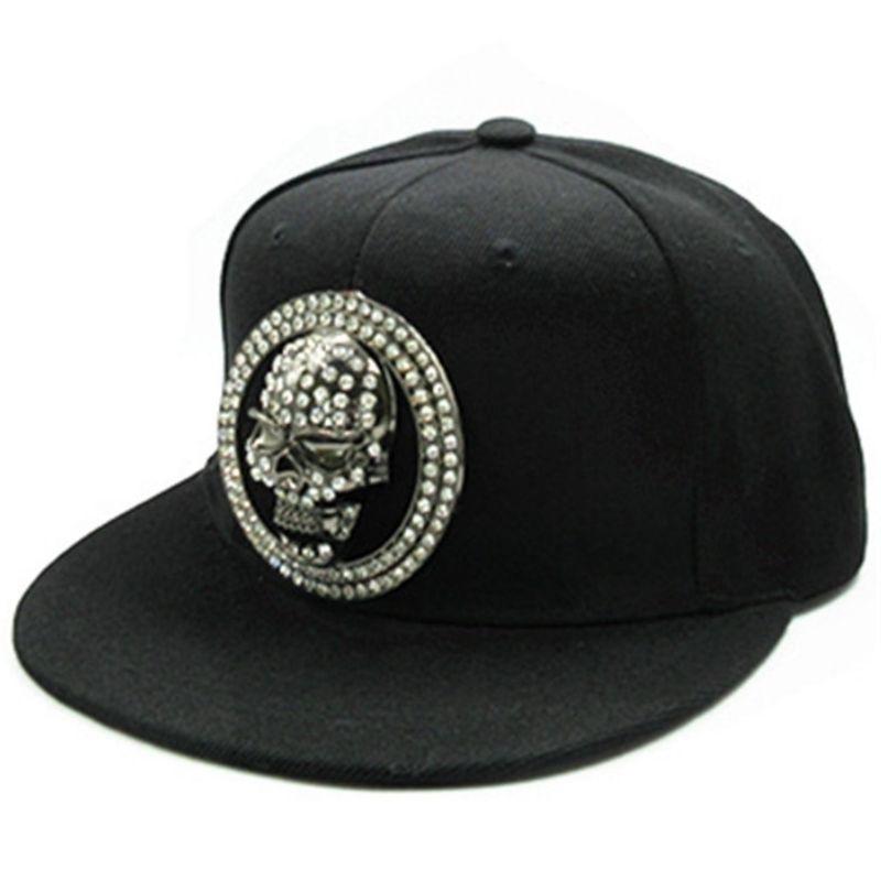 Casquette Tête de Mort <br> Strass