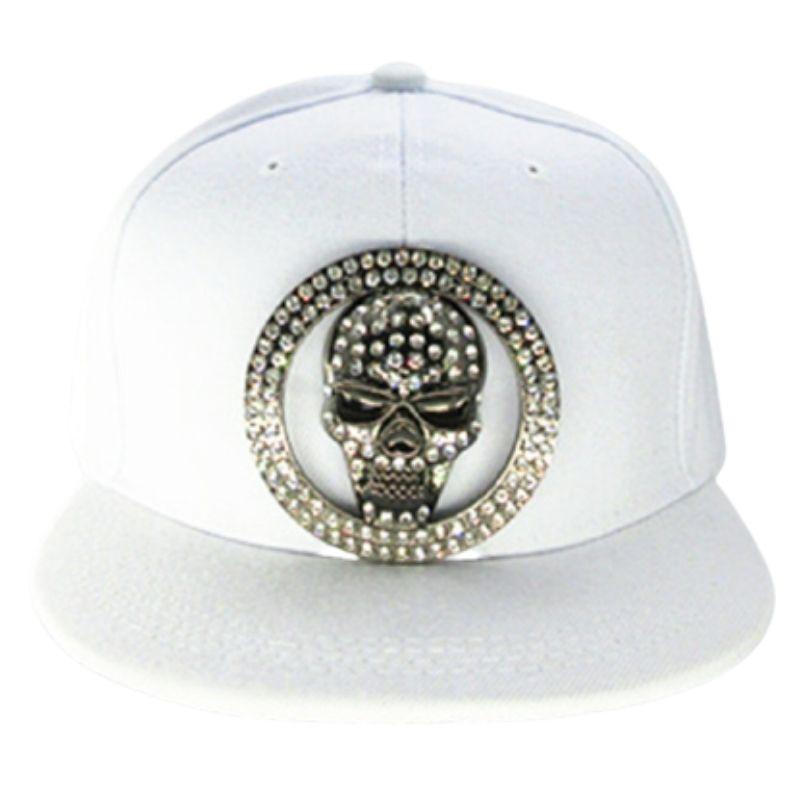 Casquette Tête de Mort <br> Strass