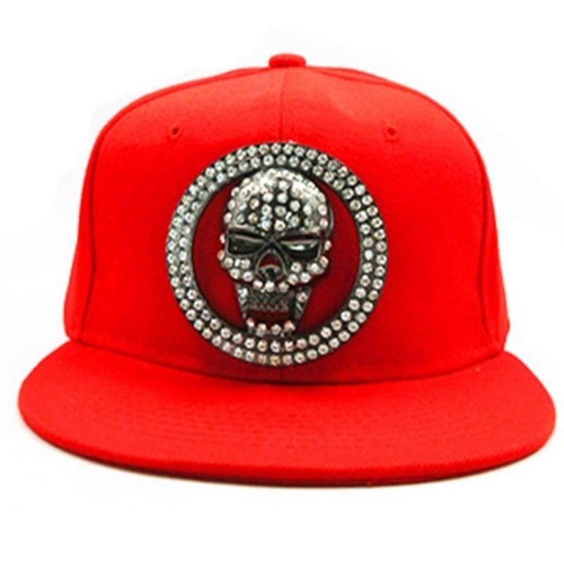 Casquette Tête de Mort <br> Strass