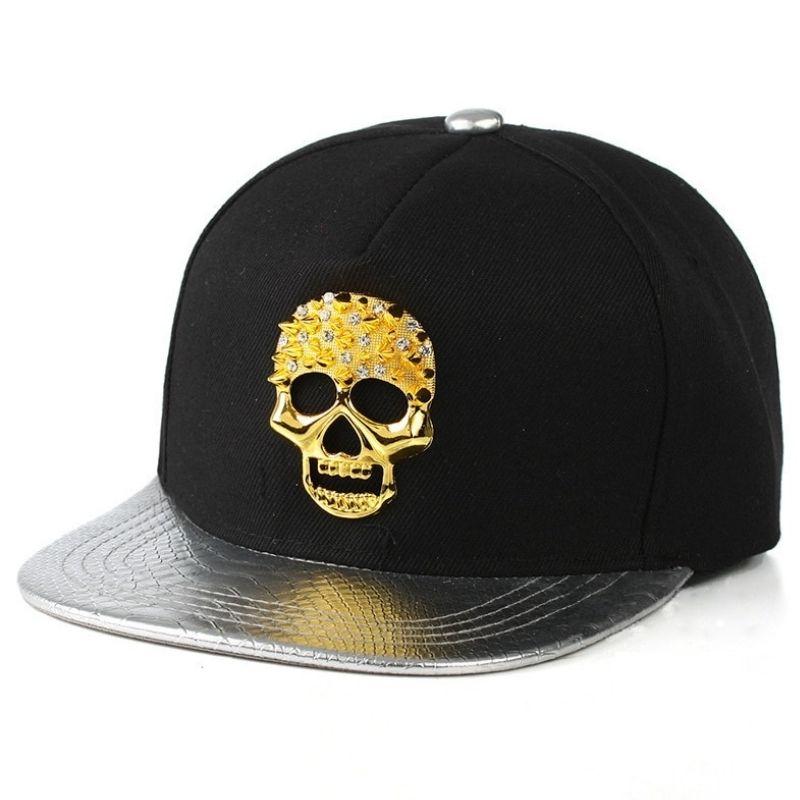 Casquette Tête de Mort Or