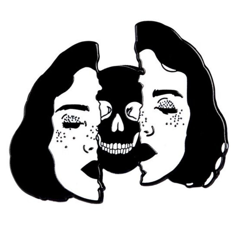 Pin's Tête de Mort <br> Gothique