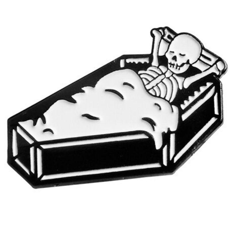 Pin's Squelette Heureux