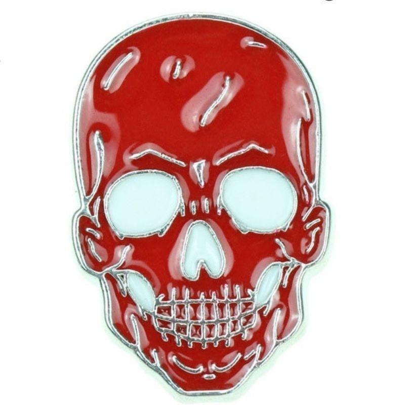 Pin's Tête de Mort <br> Rouge