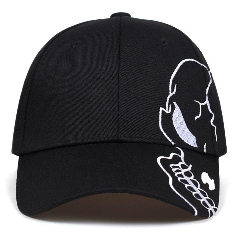 Casquette Crâne Noir et Blanc