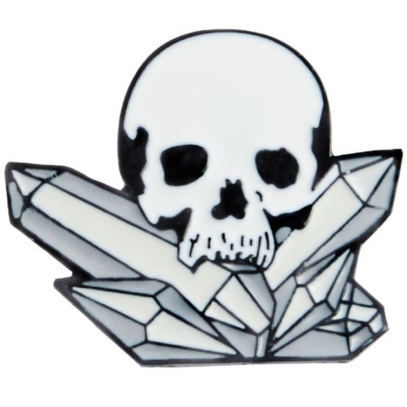Pin's Tête de Mort <br> Diamant