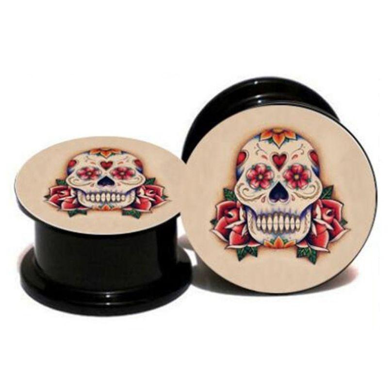 Piercing Crâne Mexicain Fleur