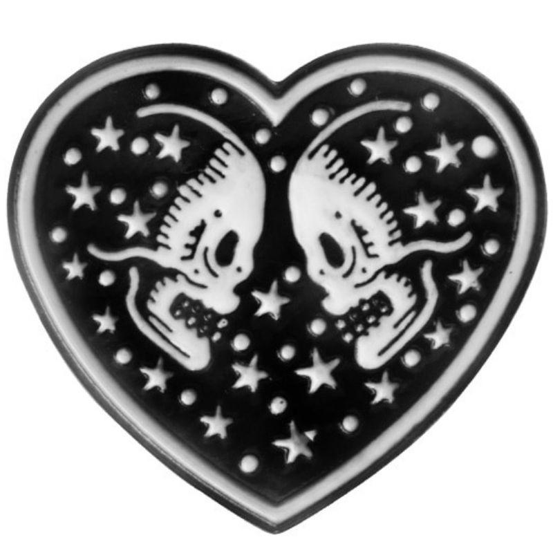 Pin's Tête de Mort <br> Étoile