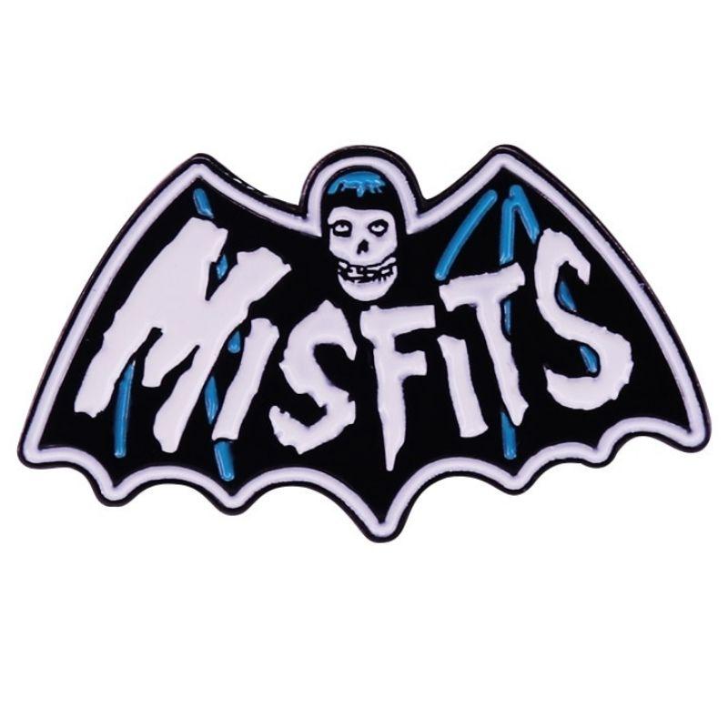 Pin's Tête de Mort <br> Chauve Souris