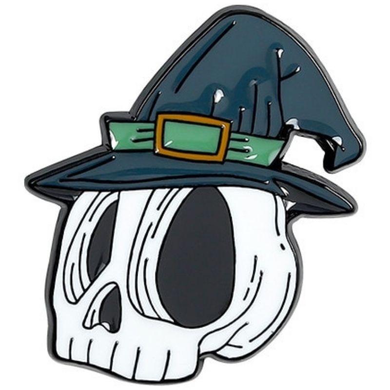 Pin's Tête de Mort <br> Avec Chapeau