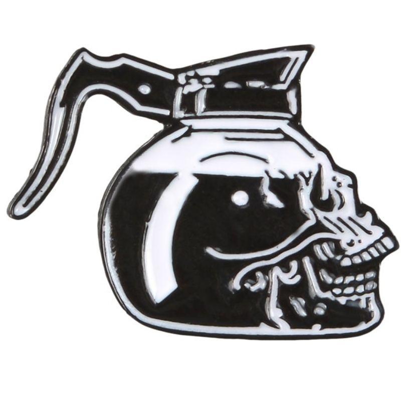 Pin's Skull Noir