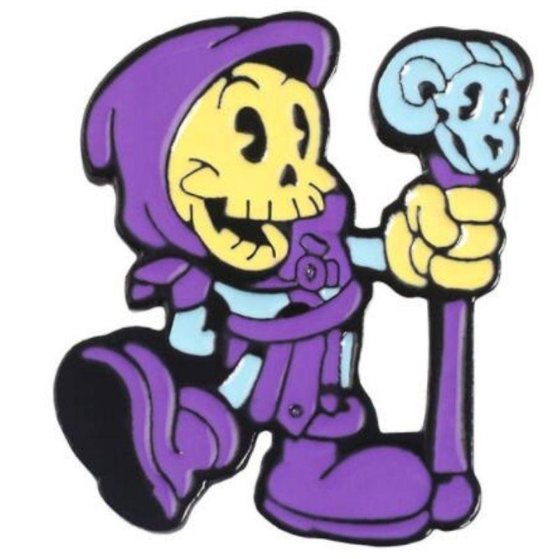 Pin's Squelette Violet