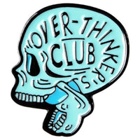 Thumbnail for Pin's Tête de Mort Bleue