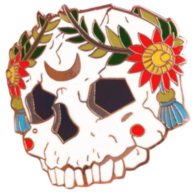 Pin's Tête de Mort Couronne