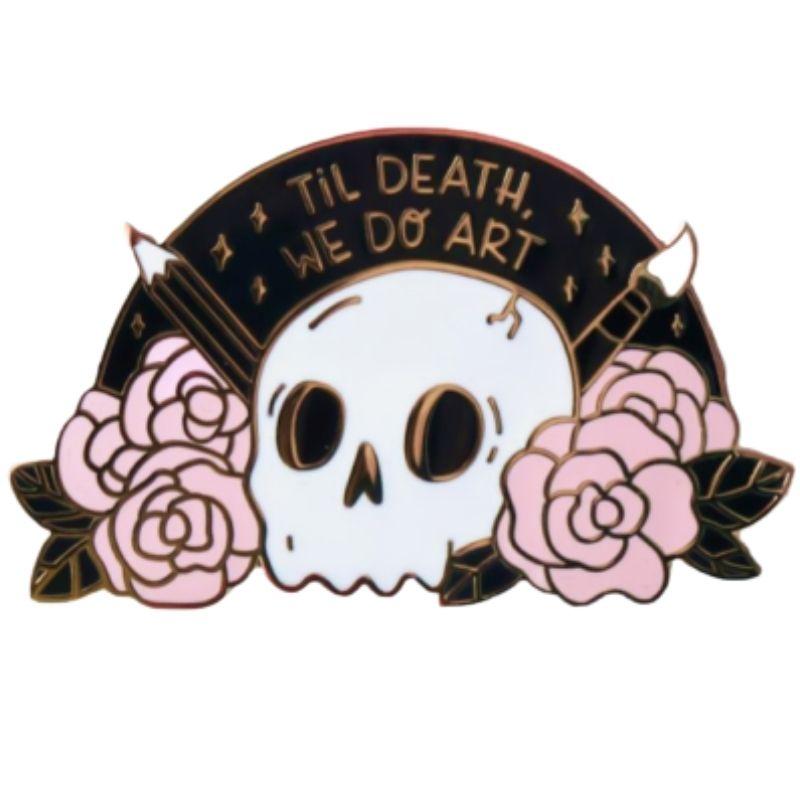 Pin's Tête de Mort <br> Art
