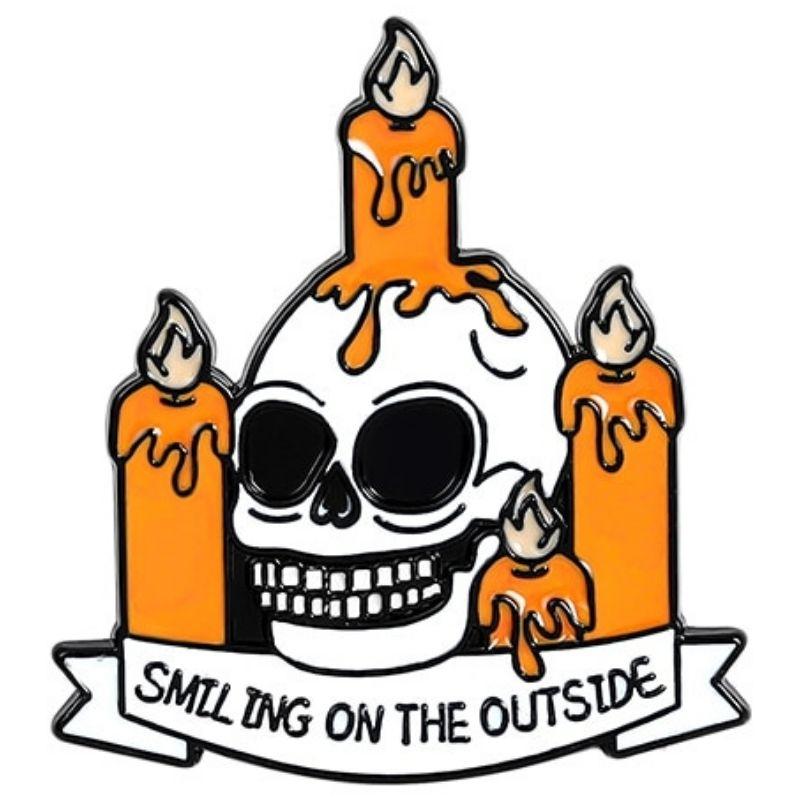 Pin's Crâne Bougie