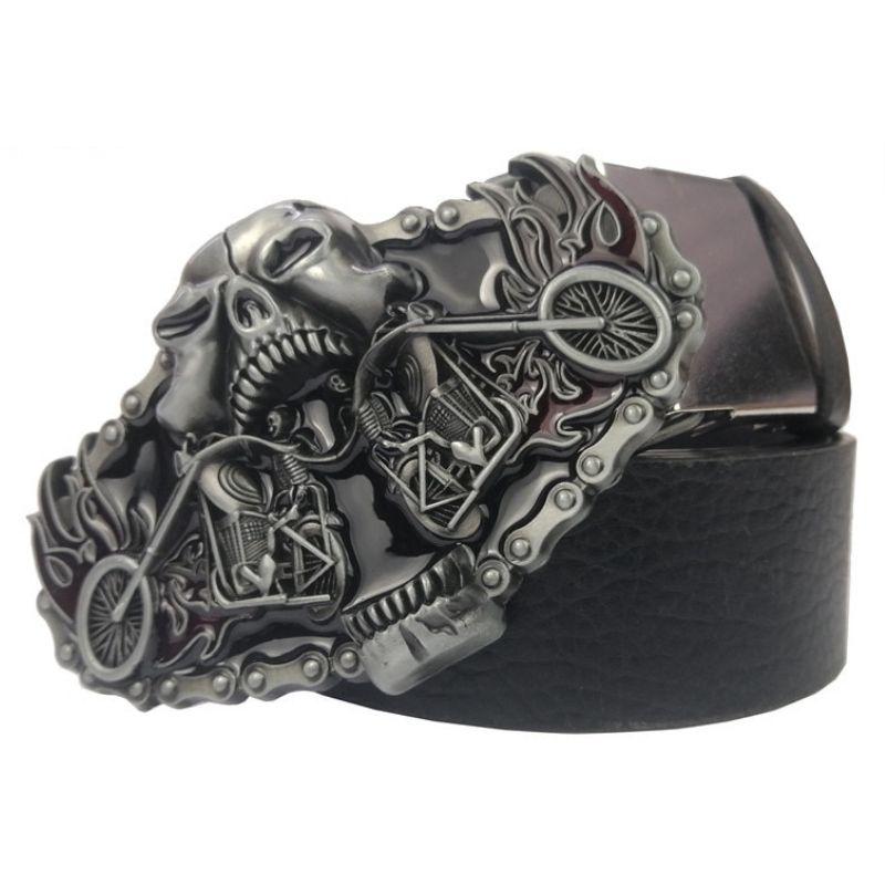 Ceinture Tête de Mort <br/> Moto