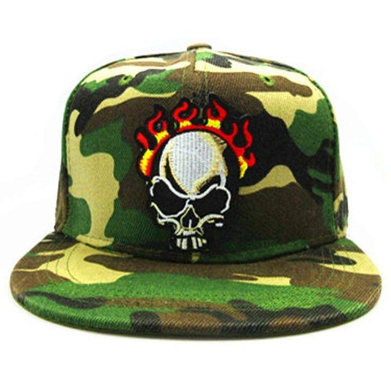 Casquette Tête de Mort <br> En Feu