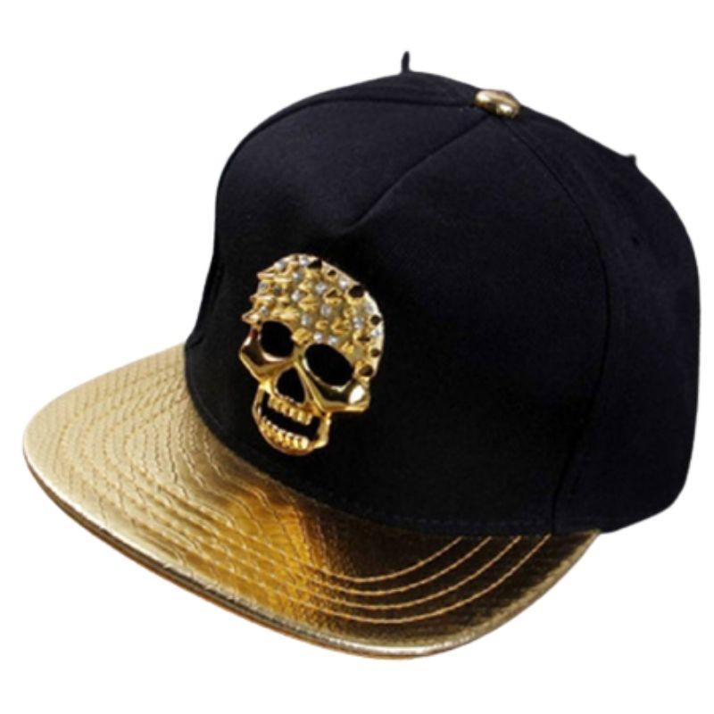 Casquette Tête de Mort Or