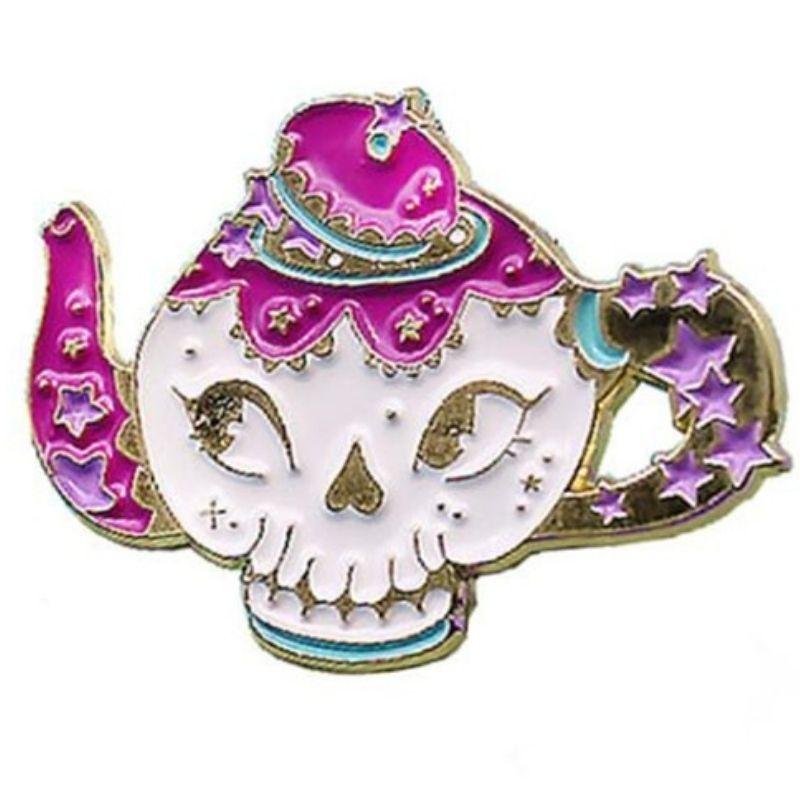 Pin's Crâne Féminin