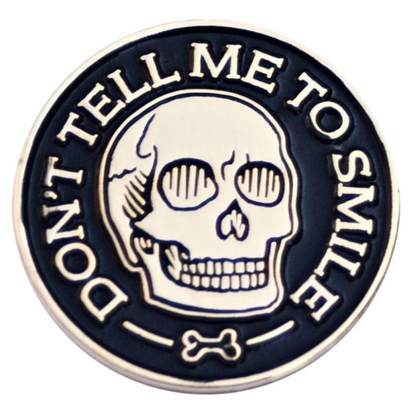 Pin's Tête de Mort <br> Souriante