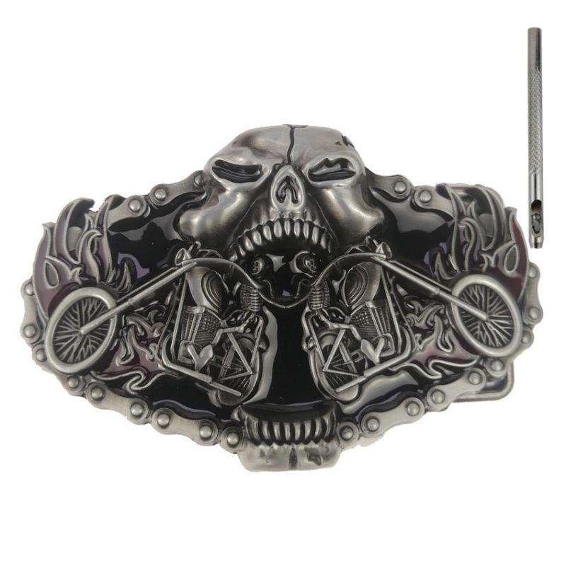 Ceinture Tête de Mort <br/> Moto