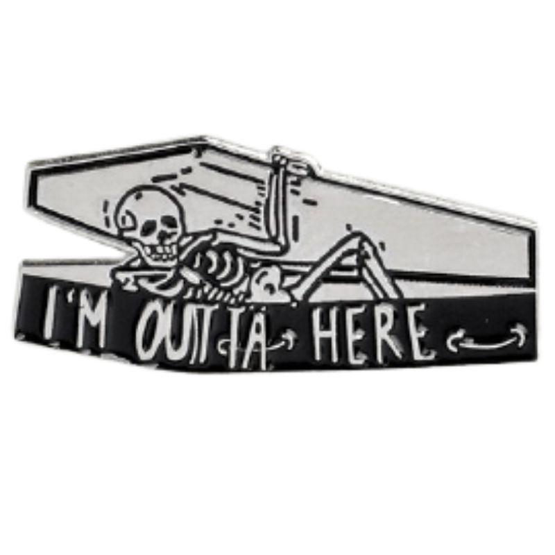 Pin's Squelette Tombe