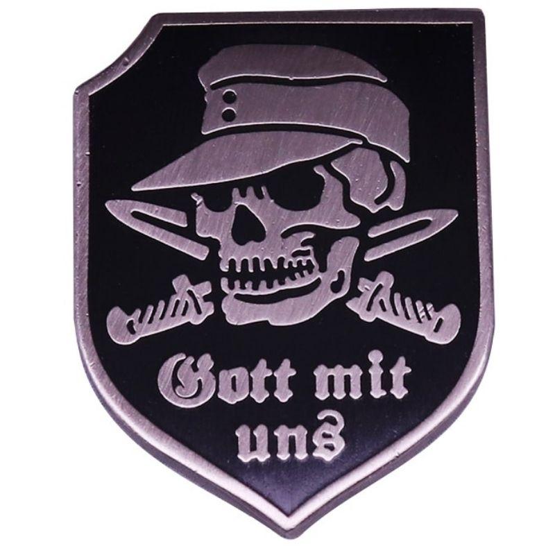 Pin's Tête de Mort <br> Couteau