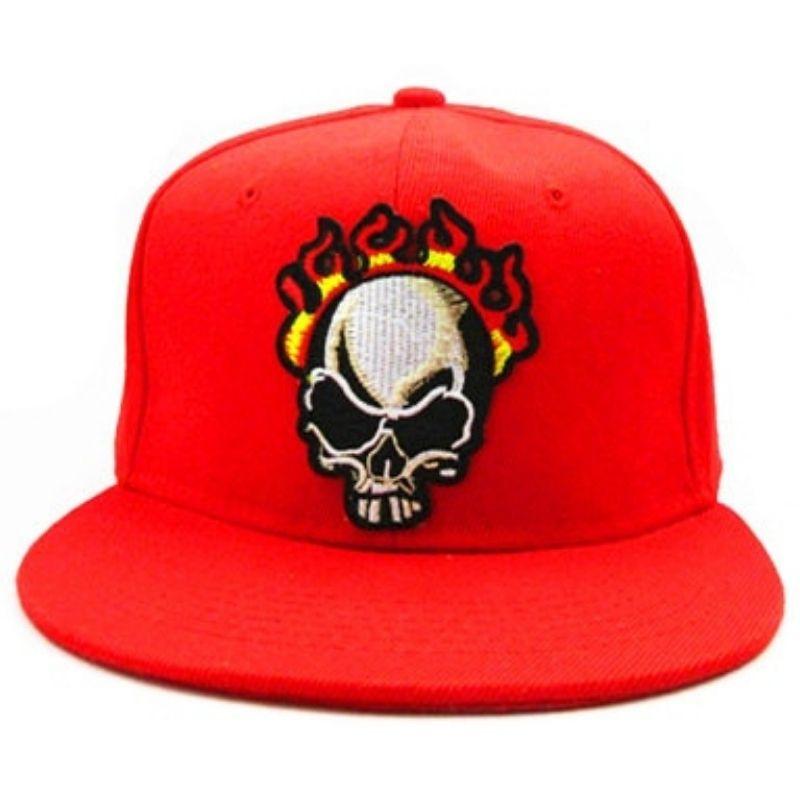 Casquette Tête de Mort <br> En Feu