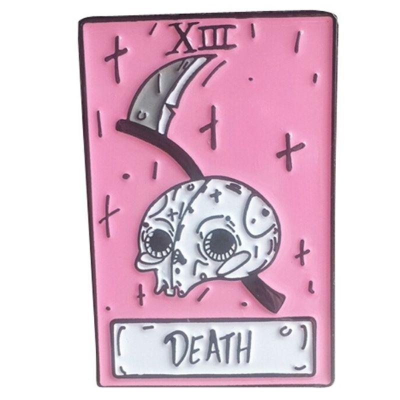 Pin's Tête de Mort <br> Carte