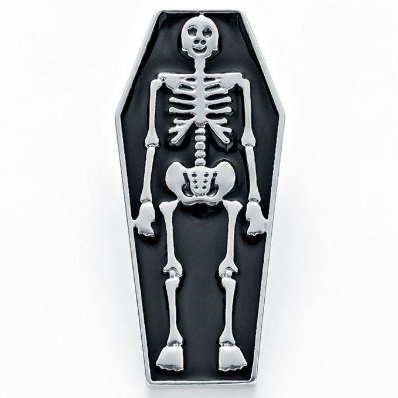 Pin's Squelette Tombeau