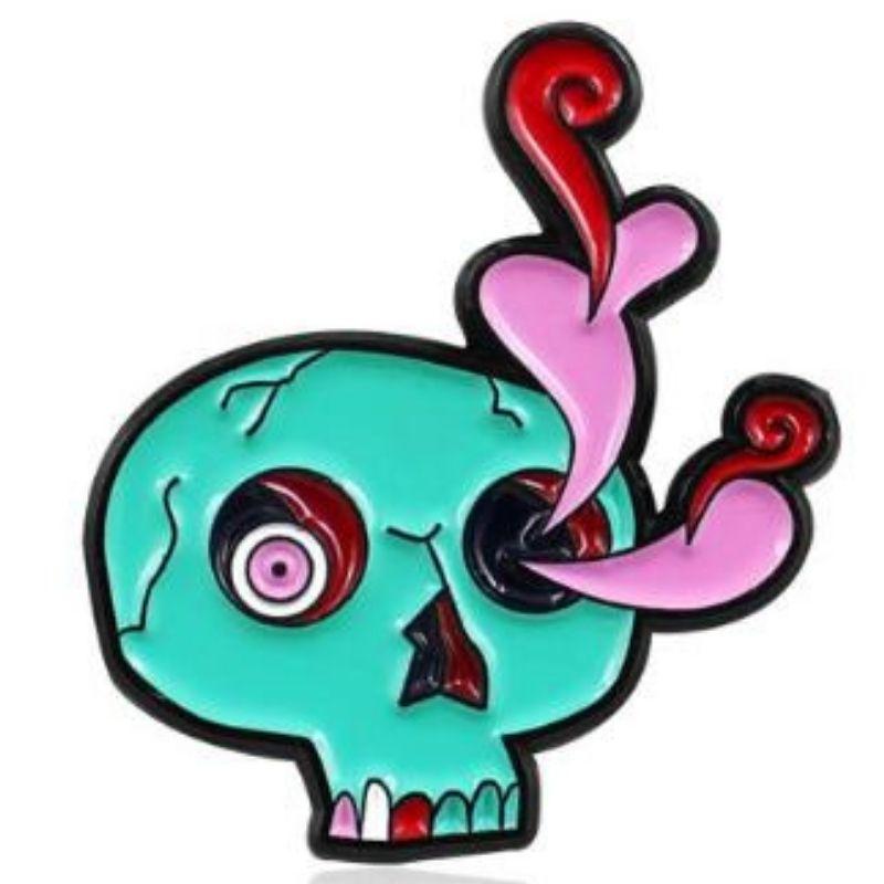 Pin's Tête de Mort Cactus