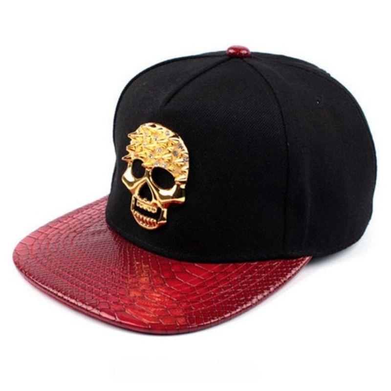 Casquette Tête de Mort Or