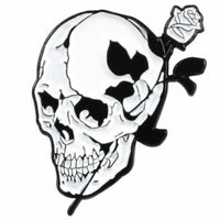 Thumbnail for Pin's Tête de Mort Et Rose
