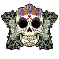 Thumbnail for Sticker Crâne Mexicain Fleur