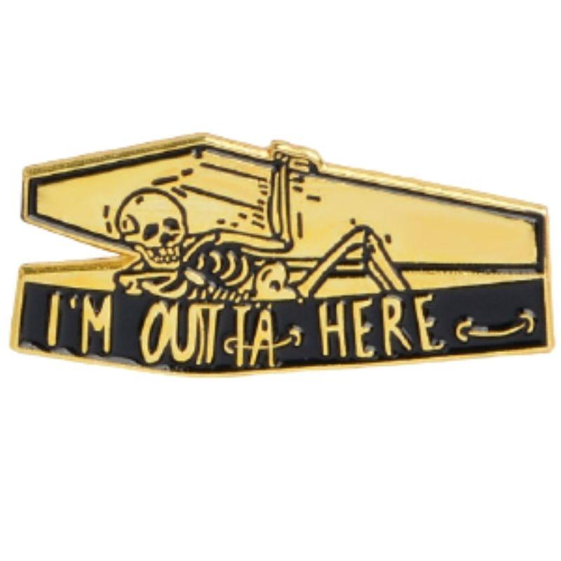 Pin's Squelette Tombe