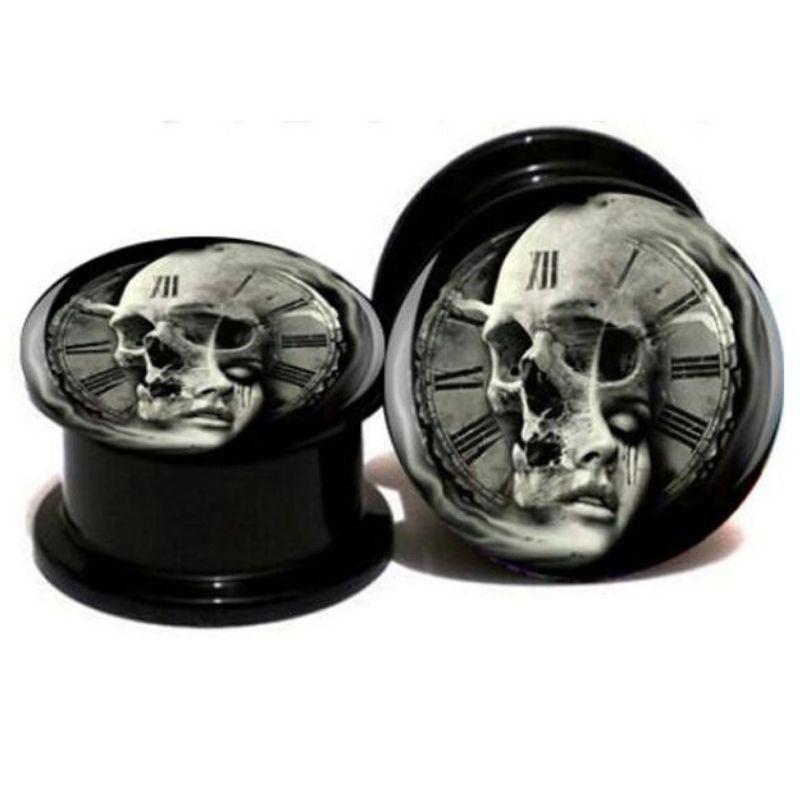 Piercing Tête de Mort Horloge