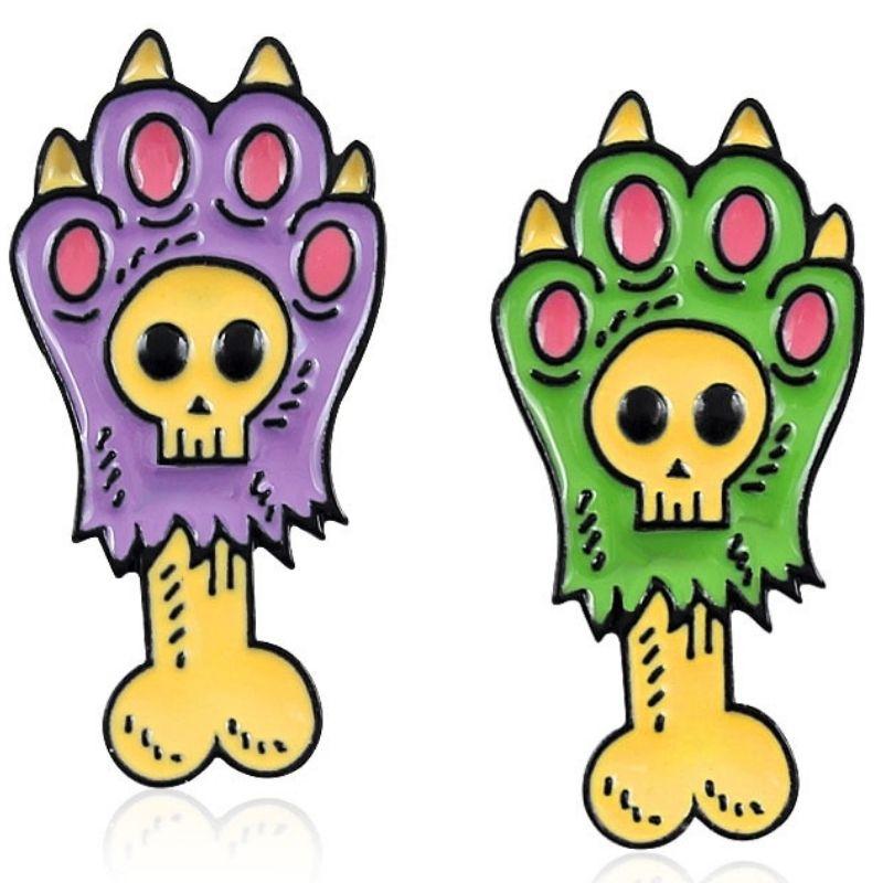 Pin's Tête de Mort Os