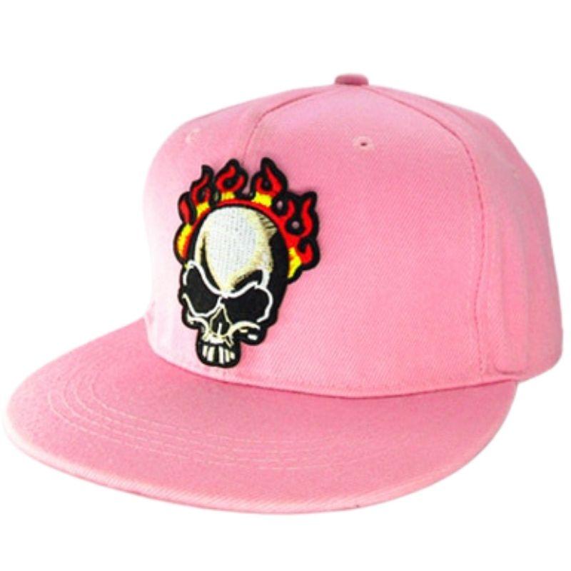 Casquette Tête de Mort <br> En Feu