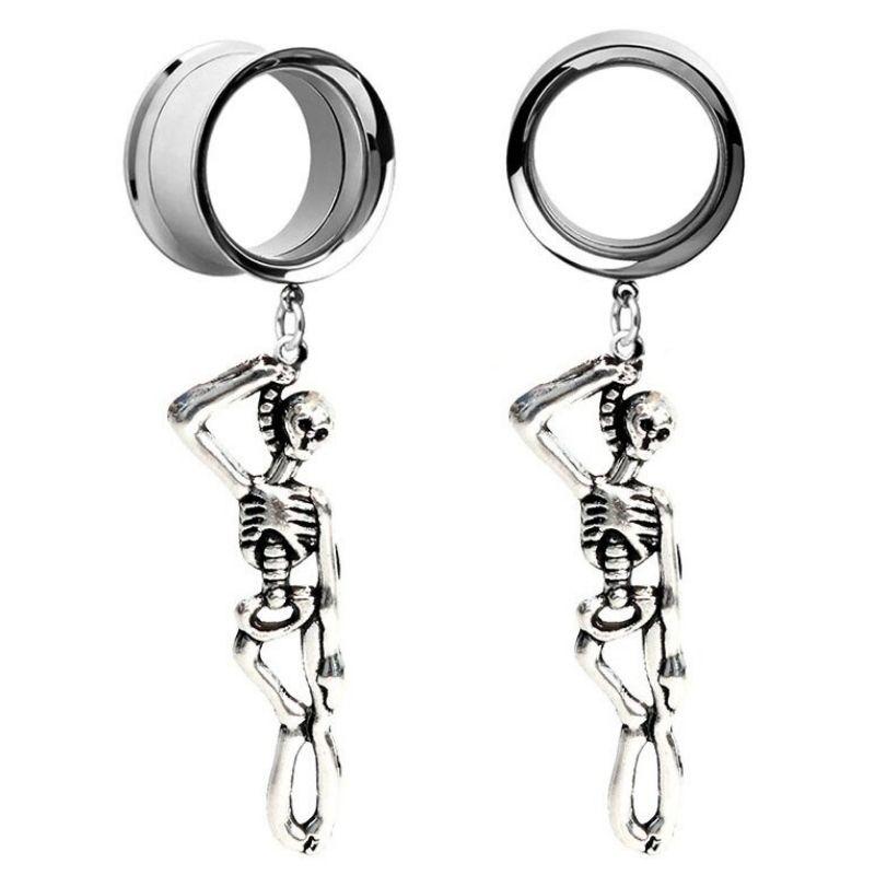 Boucles d'Oreilles Squelette Pendu