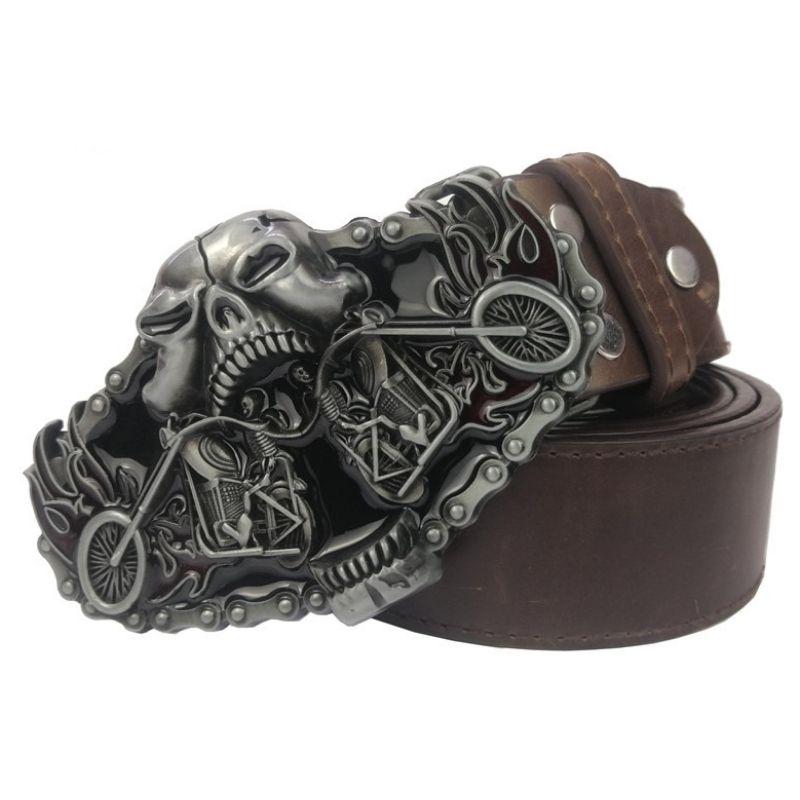 Ceinture Tête de Mort <br/> Moto