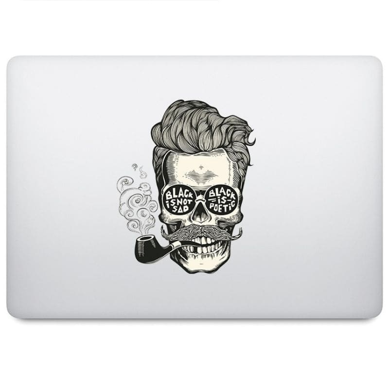 Sticker Skull Hipster