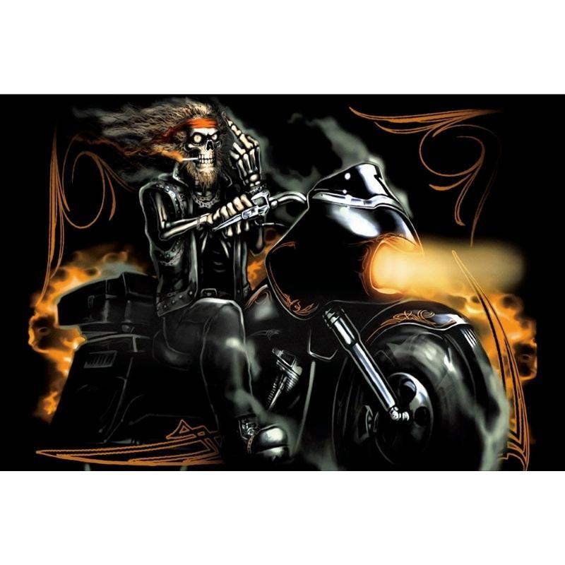 Drapeau Tête de Mort Biker
