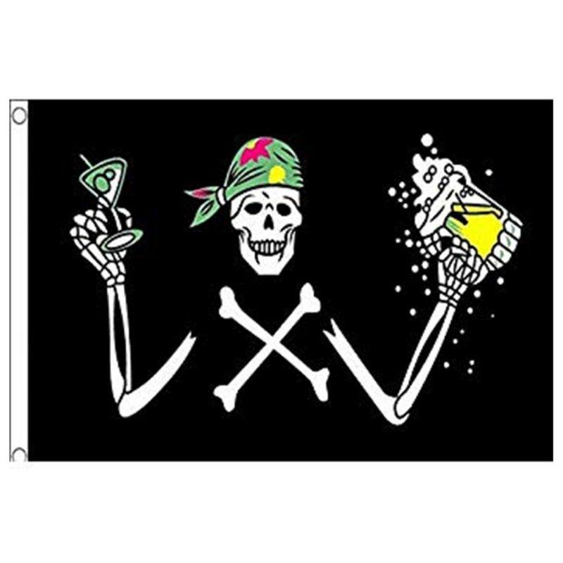 Drapeau Squelette Heureux